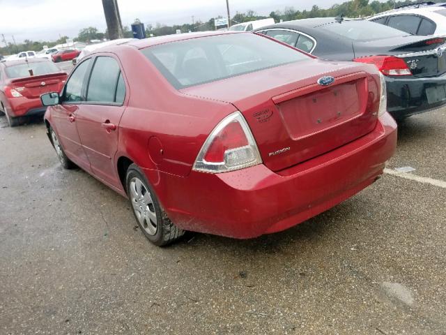 3FAHP07Z06R194420 - 2006 FORD FUSION SE BURGUNDY photo 3