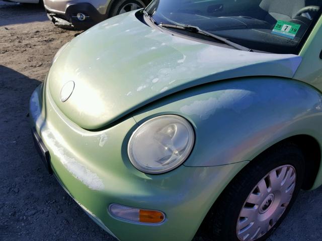 3VWBK31C05M409372 - 2005 VOLKSWAGEN NEW BEETLE GREEN photo 9