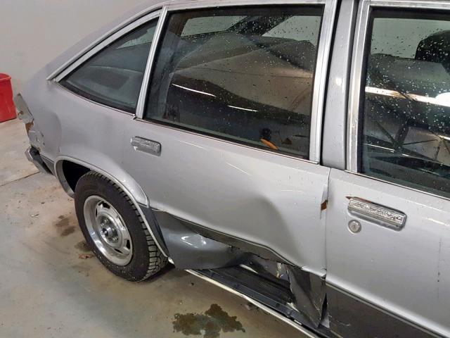 1G1AX68X8CT121780 - 1982 CHEVROLET CITATION SILVER photo 9
