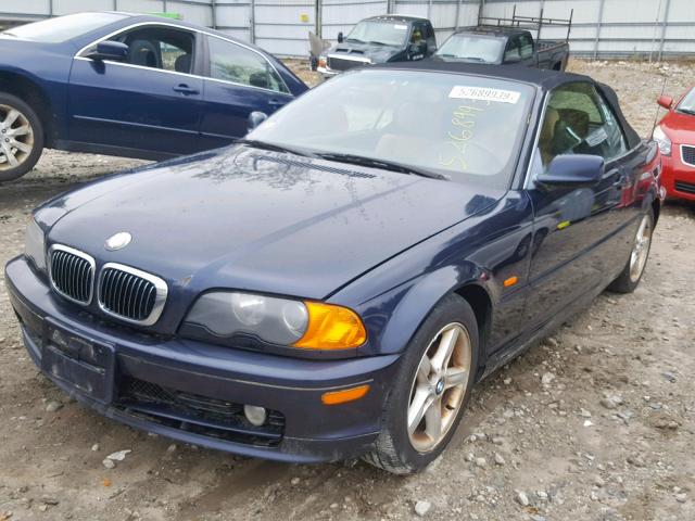 WBABS33422PG84546 - 2002 BMW 325 CI BLUE photo 2