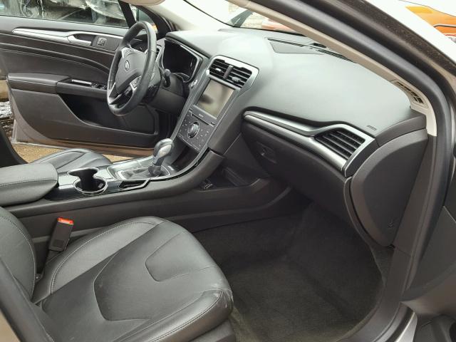 3FA6P0K91ER300161 - 2014 FORD FUSION TIT GRAY photo 5