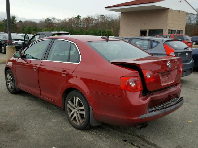 3VWSG71K86M726558 - 2006 VOLKSWAGEN JETTA 2.5 RED photo 3