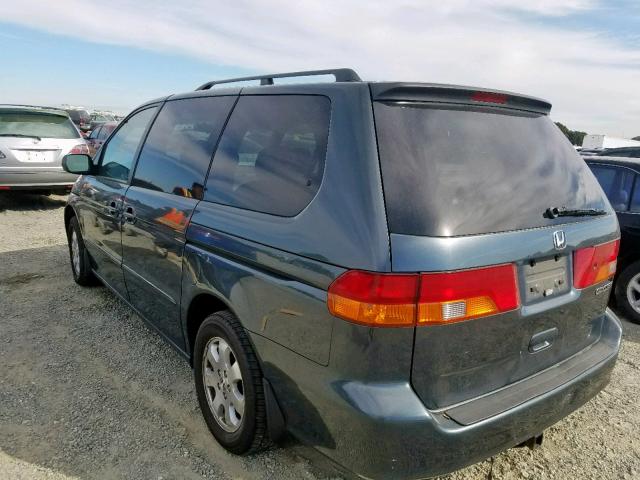 5FNRL18773B094065 - 2003 HONDA ODYSSEY EX BLUE photo 3