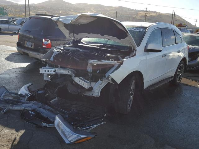 5FRYD4H88HB003636 - 2017 ACURA MDX ADVANC WHITE photo 2