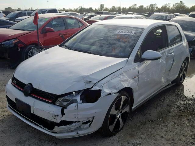 3VWYT7AU4GM037223 - 2016 VOLKSWAGEN GTI S/SE WHITE photo 2