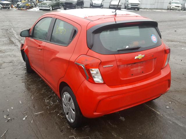 KL8CB6SA7HC752698 - 2017 CHEVROLET SPARK LS RED photo 3