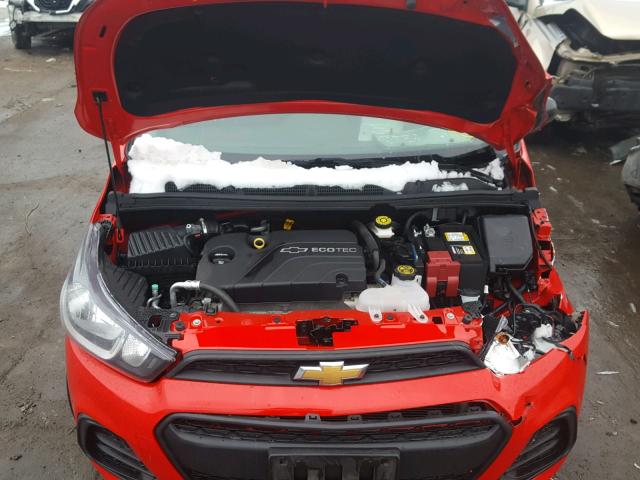 KL8CB6SA7HC752698 - 2017 CHEVROLET SPARK LS RED photo 7