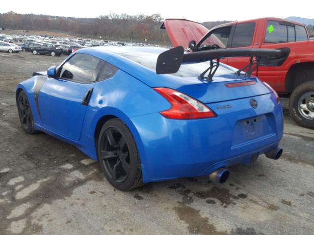 JN1AZ44EX9M409266 - 2009 NISSAN 370Z BLUE photo 3