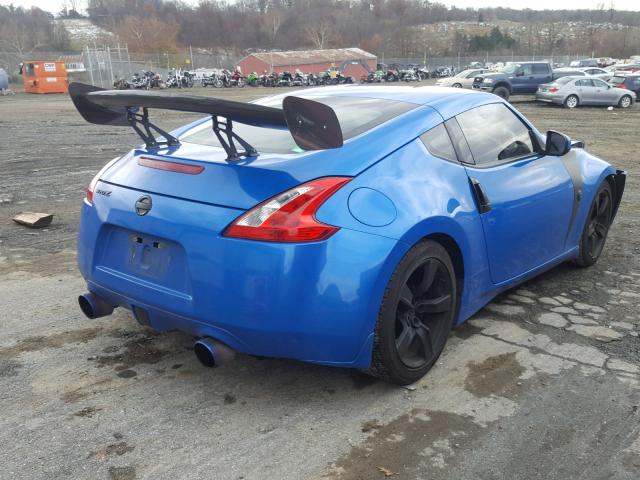 JN1AZ44EX9M409266 - 2009 NISSAN 370Z BLUE photo 4