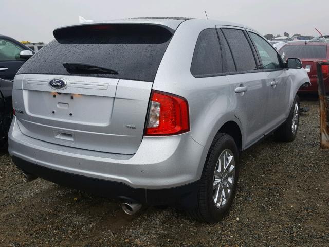 2FMDK3JC1EBA34150 - 2014 FORD EDGE SEL WHITE photo 4