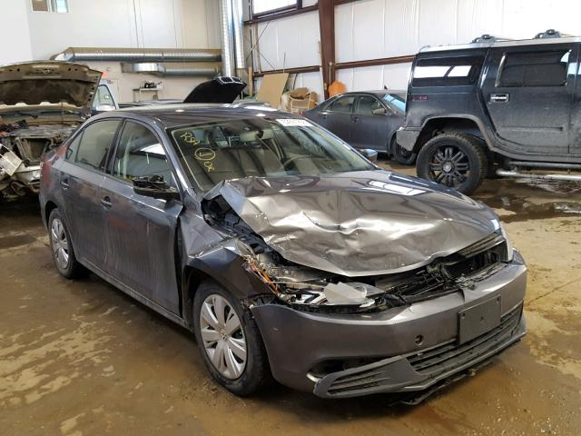 3VW2K7AJ7BM018463 - 2011 VOLKSWAGEN JETTA BASE GRAY photo 1