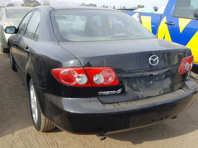 1YVFP80D735M32741 - 2003 MAZDA 6 S BLACK photo 3