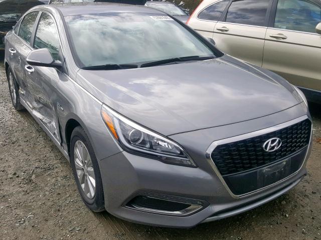 KMHE24L36HA065420 - 2017 HYUNDAI SONATA HYB GRAY photo 1