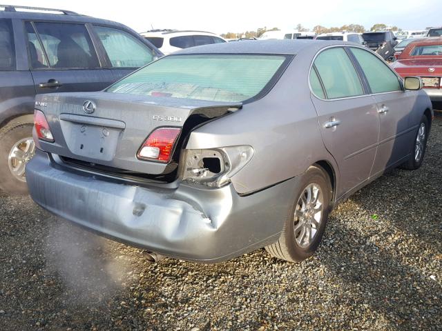 JTHBF30GX30103287 - 2003 LEXUS ES 300 GRAY photo 4