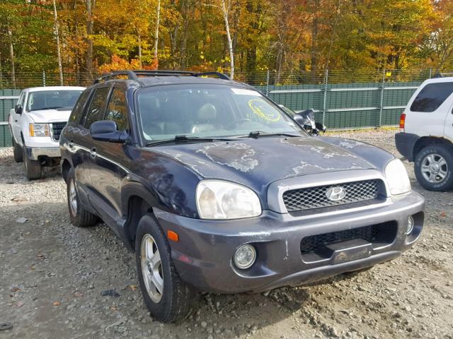 KM8SC73E34U594206 - 2004 HYUNDAI SANTA FE G BLUE photo 1