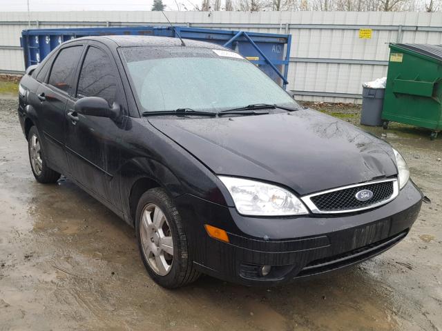 1FAHP34N97W364453 - 2007 FORD FOCUS ZX4 BLACK photo 1