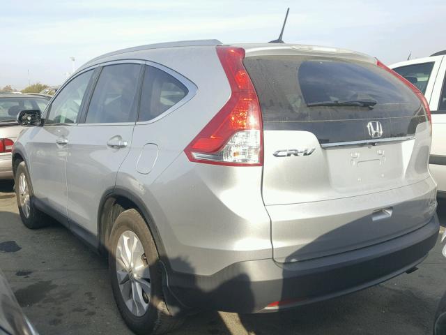 2HKRM3H79EH525048 - 2014 HONDA CR-V EXL SILVER photo 3