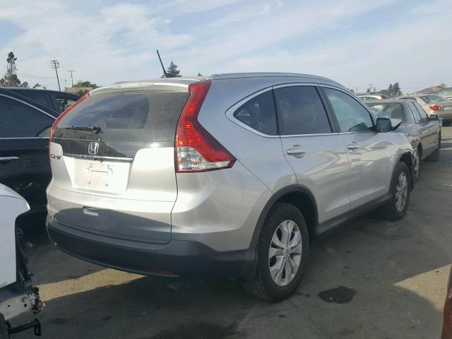 2HKRM3H79EH525048 - 2014 HONDA CR-V EXL SILVER photo 4