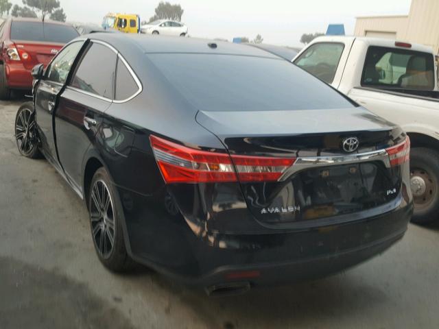 4T1BK1EB6FU137704 - 2015 TOYOTA AVALON XLE BLACK photo 3
