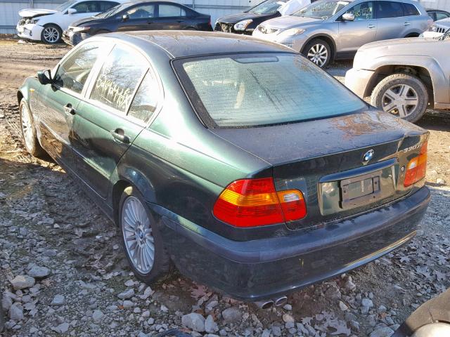 WBAEW53472PG19348 - 2002 BMW 330 XI GREEN photo 3