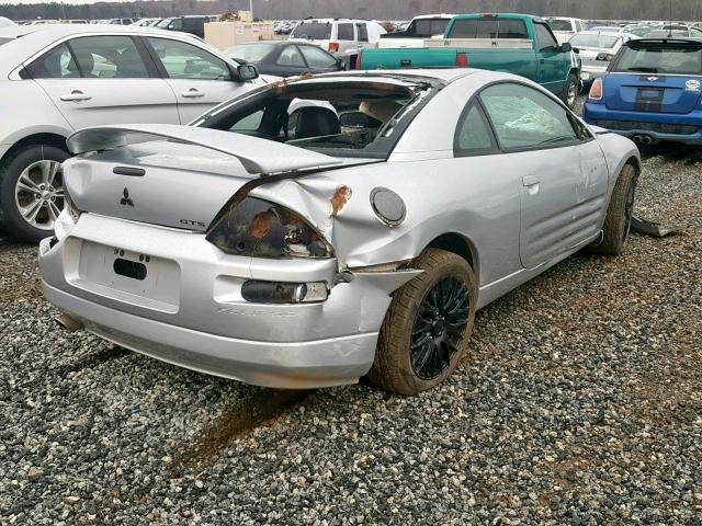 4A3AC74H43E017568 - 2003 MITSUBISHI ECLIPSE GT SILVER photo 4