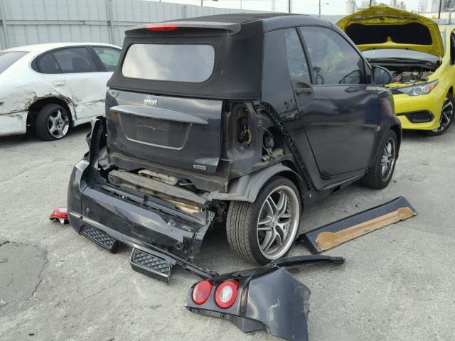 WMEEK31X89K300787 - 2009 SMART FORTWO PAS BLACK photo 4