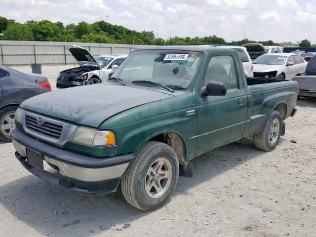 4F4YR12C9XTM18255 - 1999 MAZDA B2500 GREEN photo 2