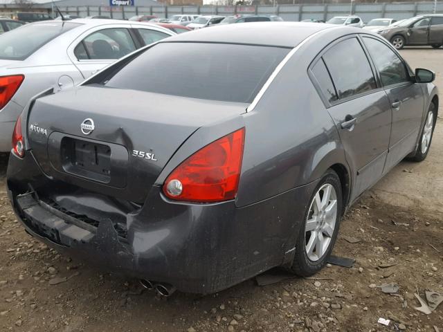 1N4BA41E15C813611 - 2005 NISSAN MAXIMA SE GRAY photo 4