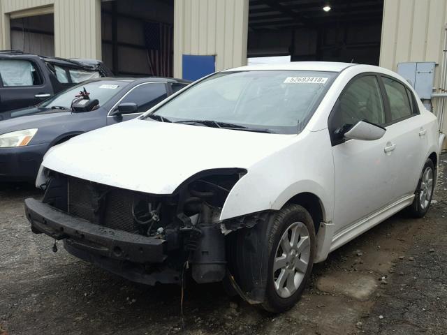 3N1AB6AP9BL652878 - 2011 NISSAN SENTRA 2.0 WHITE photo 2