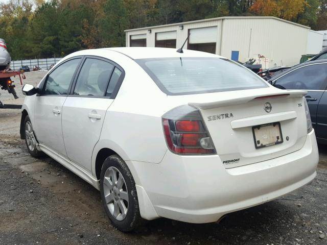 3N1AB6AP9BL652878 - 2011 NISSAN SENTRA 2.0 WHITE photo 3