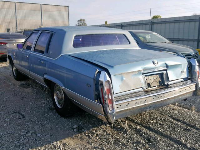 1G6DW54Y0LR730281 - 1990 CADILLAC BROUGHAM BLUE photo 3