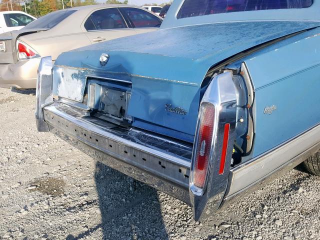 1G6DW54Y0LR730281 - 1990 CADILLAC BROUGHAM BLUE photo 9