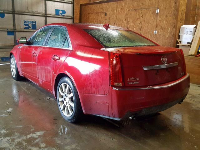 1G6DS57V990103511 - 2009 CADILLAC CTS HI FEA RED photo 3