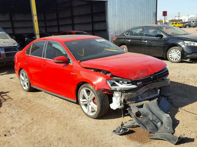 3VW4T7AJ8HM320777 - 2017 VOLKSWAGEN JETTA GLI RED photo 1