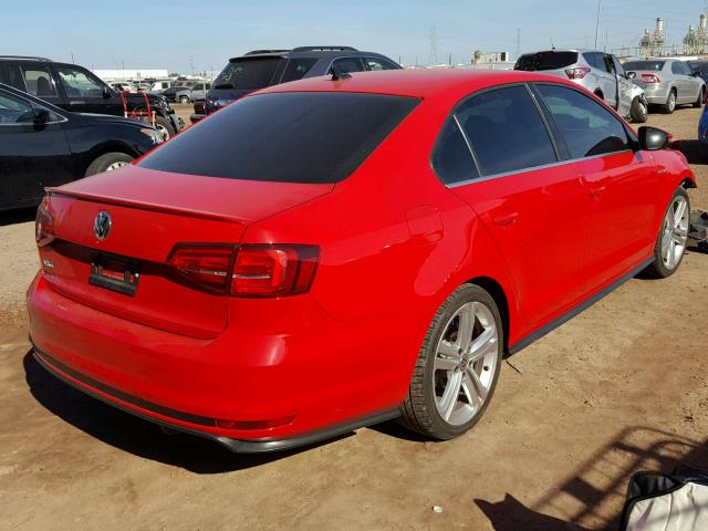 3VW4T7AJ8HM320777 - 2017 VOLKSWAGEN JETTA GLI RED photo 4