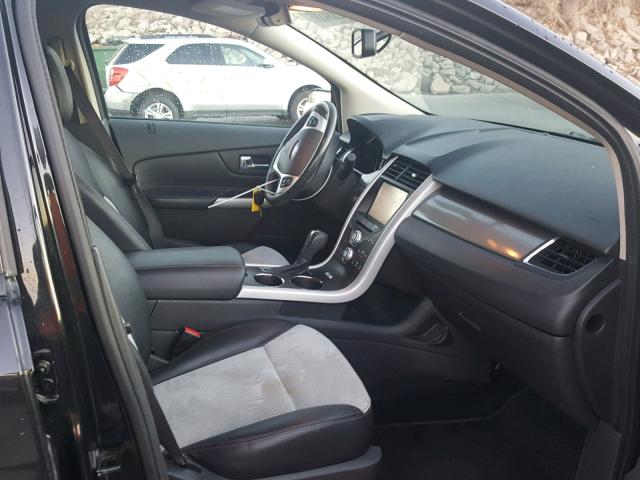 2FMDK4JC3EBB64971 - 2014 FORD EDGE SEL BLACK photo 5