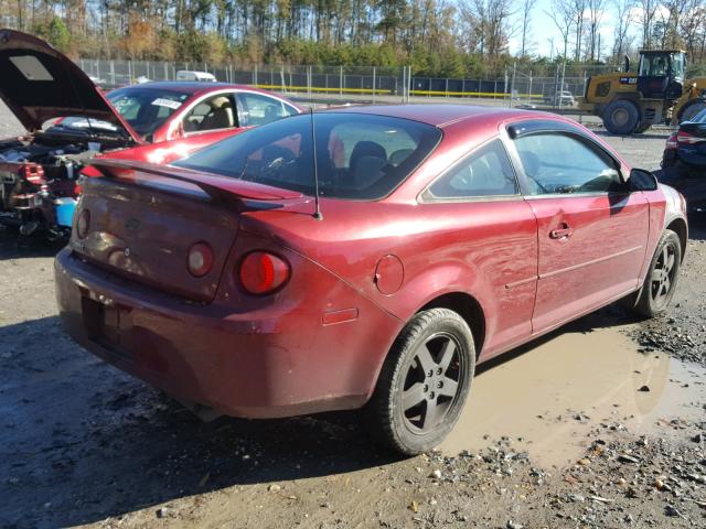 1G1AL15F577133197 - 2007 CHEVROLET COBALT LT RED photo 4