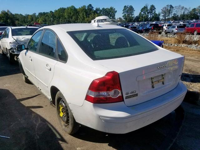 YV1MS382052087407 - 2005 VOLVO S40 2.4I WHITE photo 3