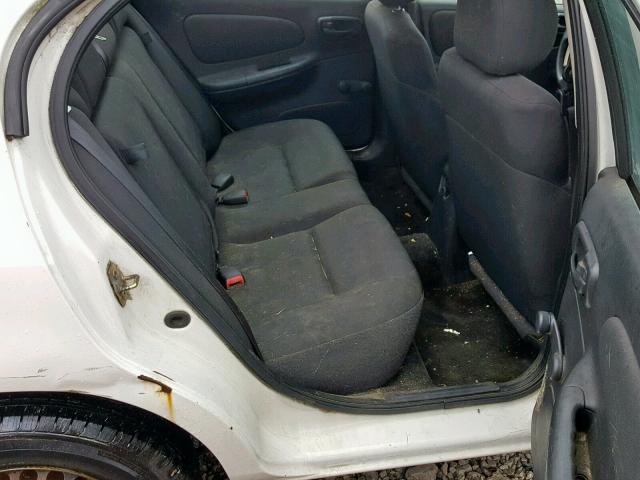 1B3ES26C45D242742 - 2005 DODGE NEON BASE WHITE photo 6