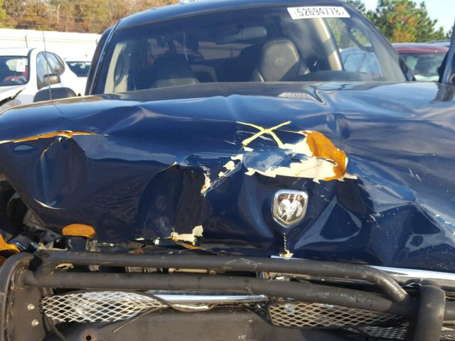 1B7GG2AN51S214410 - 2001 DODGE DAKOTA QUA BLUE photo 7