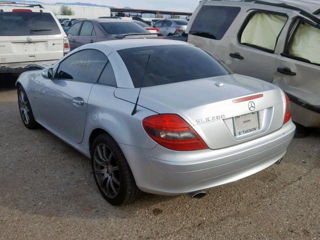 WDBWK54F28F180959 - 2008 MERCEDES-BENZ SLK 280 SILVER photo 3