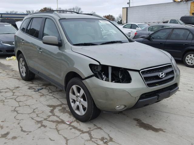 5NMSH13E17H126330 - 2007 HYUNDAI SANTA FE S GREEN photo 1