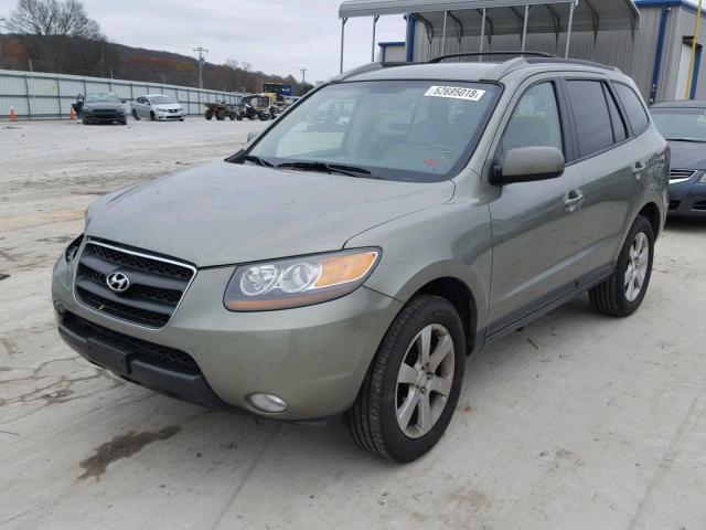 5NMSH13E17H126330 - 2007 HYUNDAI SANTA FE S GREEN photo 2