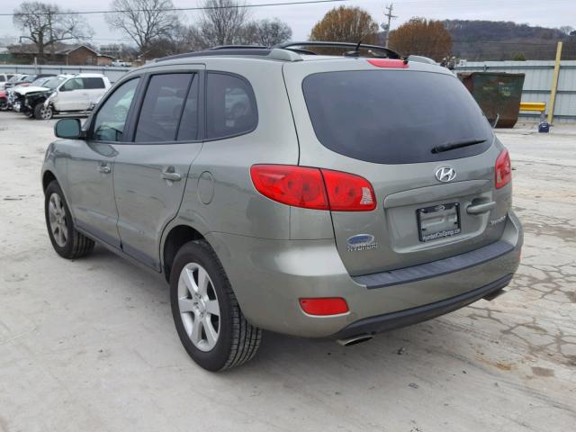 5NMSH13E17H126330 - 2007 HYUNDAI SANTA FE S GREEN photo 3