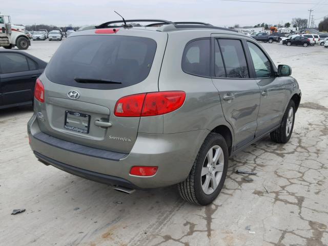 5NMSH13E17H126330 - 2007 HYUNDAI SANTA FE S GREEN photo 4