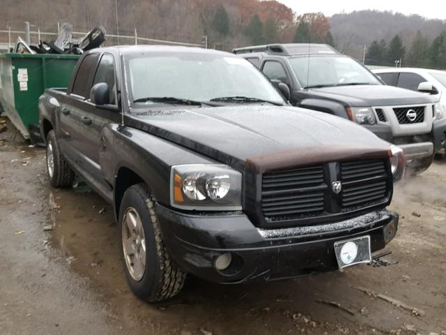 1D7HW58J96S558881 - 2006 DODGE DAKOTA QUA BLACK photo 1