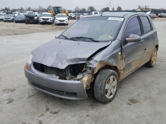 KL1TD66648B246640 - 2008 CHEVROLET AVEO BASE Gümüş foto 2