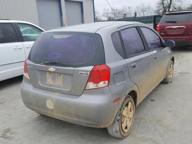 KL1TD66648B246640 - 2008 CHEVROLET AVEO BASE Gümüş foto 4
