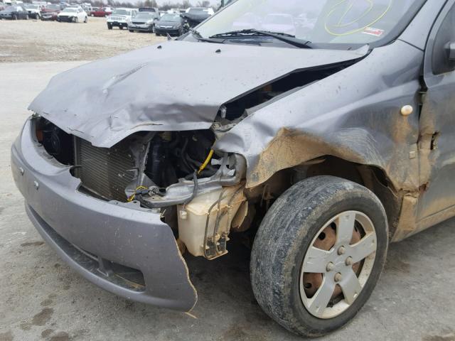 KL1TD66648B246640 - 2008 CHEVROLET AVEO BASE Gümüş foto 9