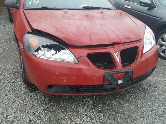 1G2ZH558X64242909 - 2006 PONTIAC G6 GT RED photo 10